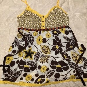 Large Floral Babydoll Tank